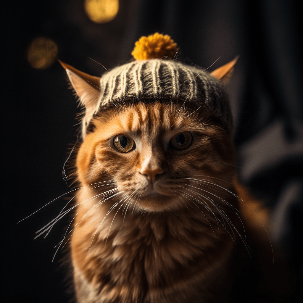 Chat d'été – Portrait chat anthropomorphique | Pixel Komando