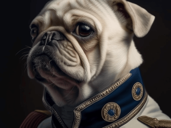 Colonel Karl Innz – Portrait chien anthropomorphique | Pixel Komando
