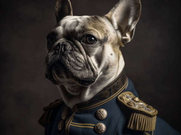Major Bull – Portrait chien anthropomorphique | Pixel Komando