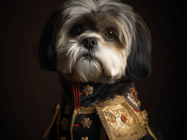 Colonel Shitzu – Portrait chien anthropomorphique | Pixel Komando