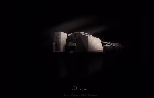 Photographie artistique d'architecture, lignes graphiques en noir et blanc