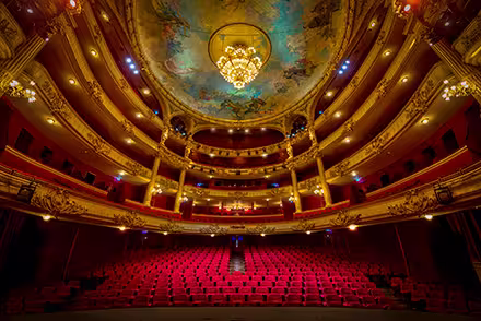 Opéra Royal de Wallonie à Liège, photographie intérieure réalisée pour Visit Wallonia